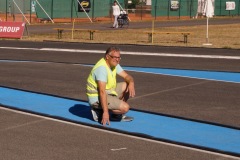 Christian als Streckenposten